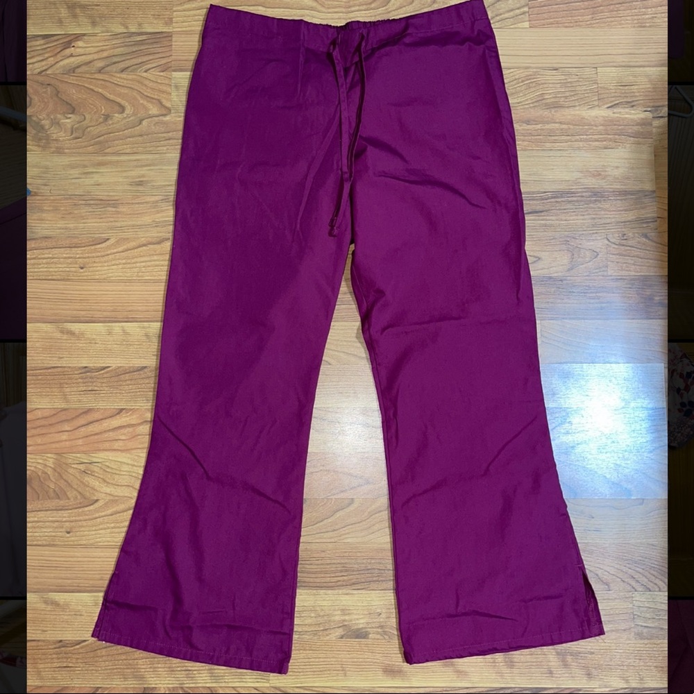 Boot cut scrub pants